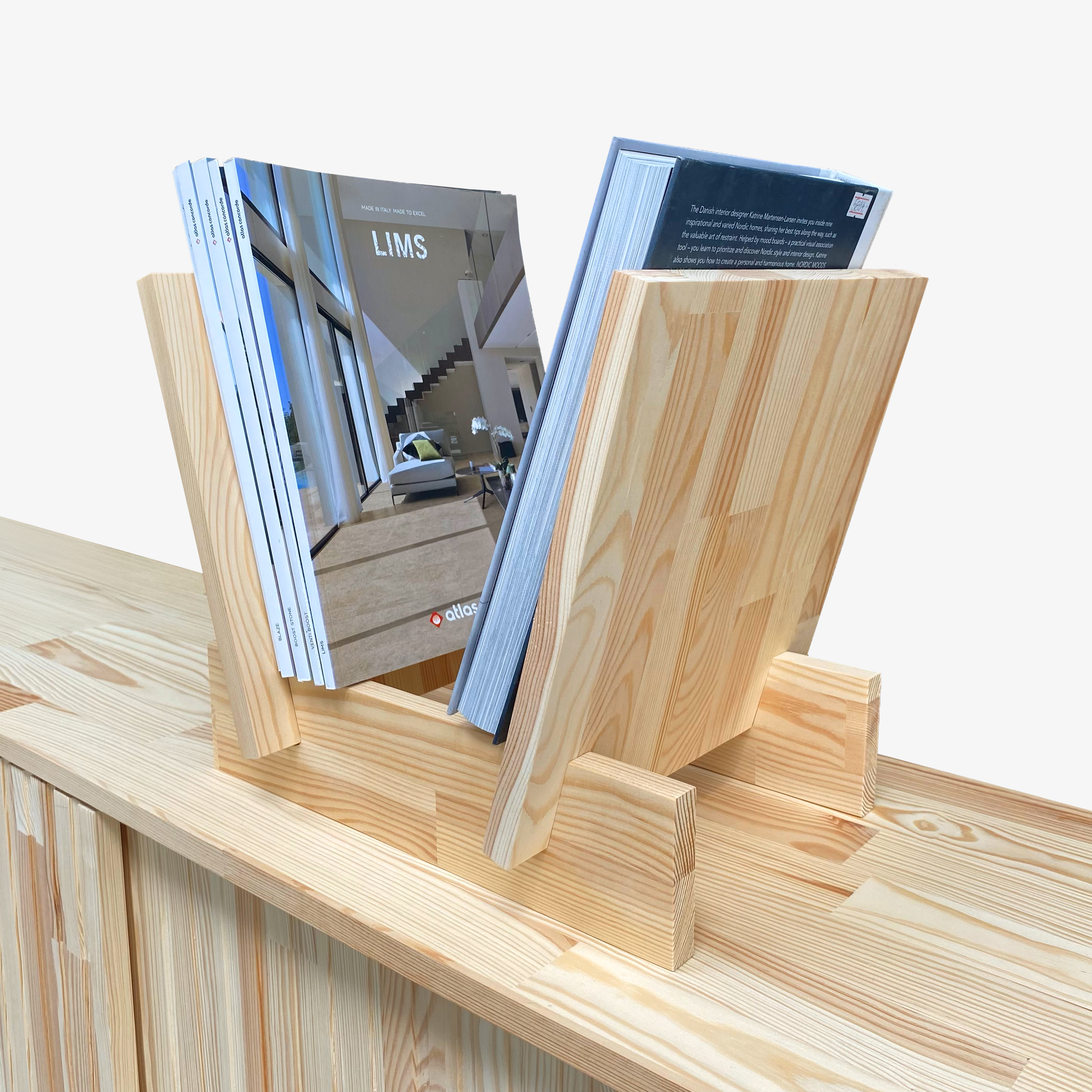 Wooden bookshelf