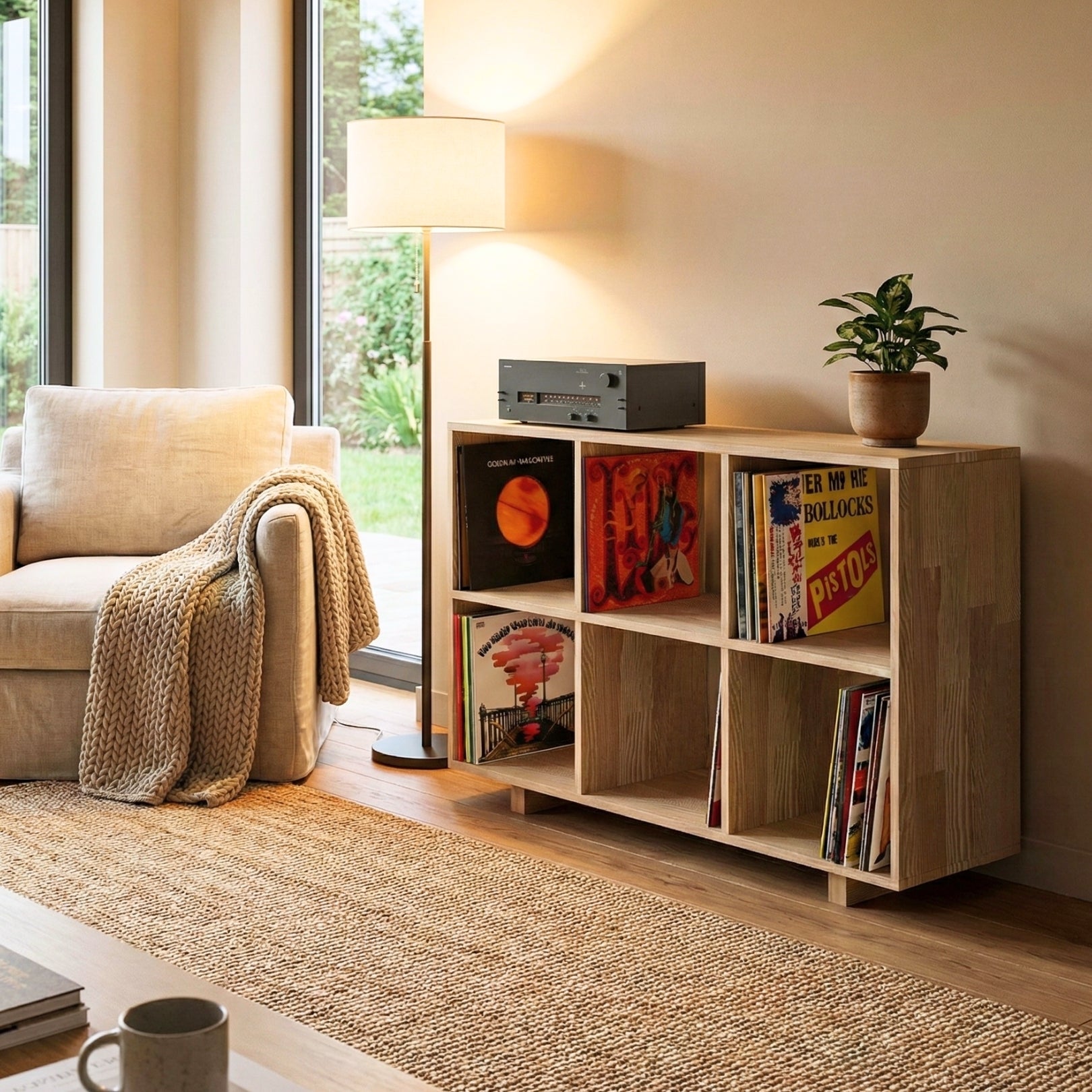 3-Tier Record Storage & Bookshelf