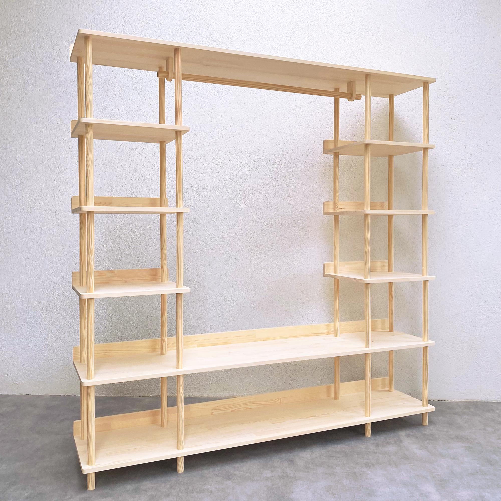 Wooden Open Wardrobe, Clothes Storage