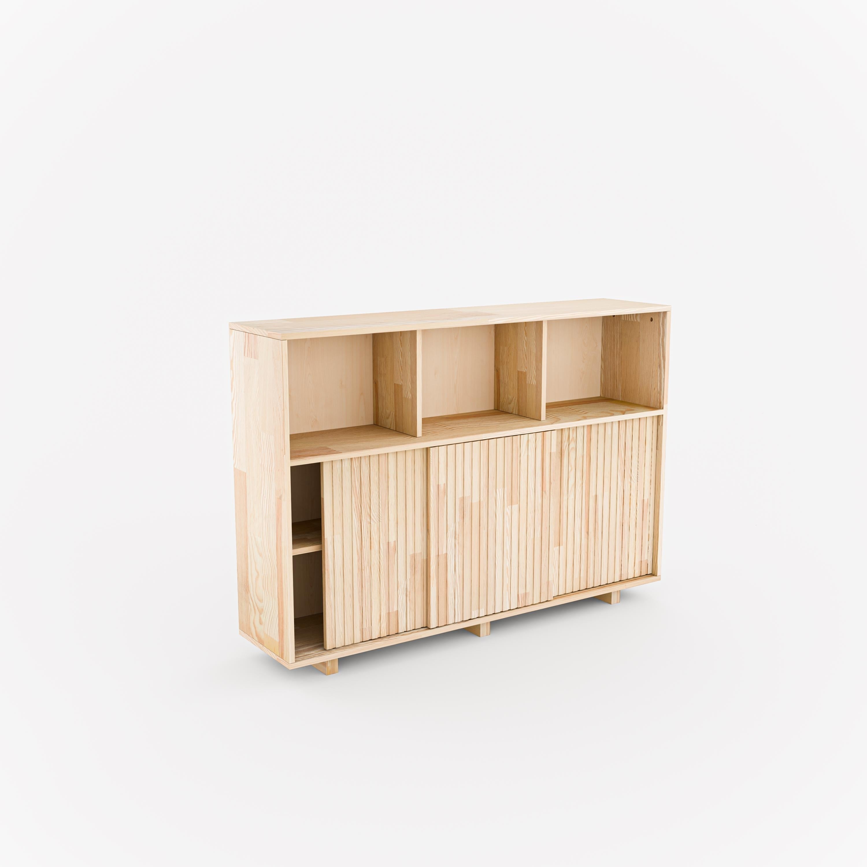 Solid Wood High Sideboard