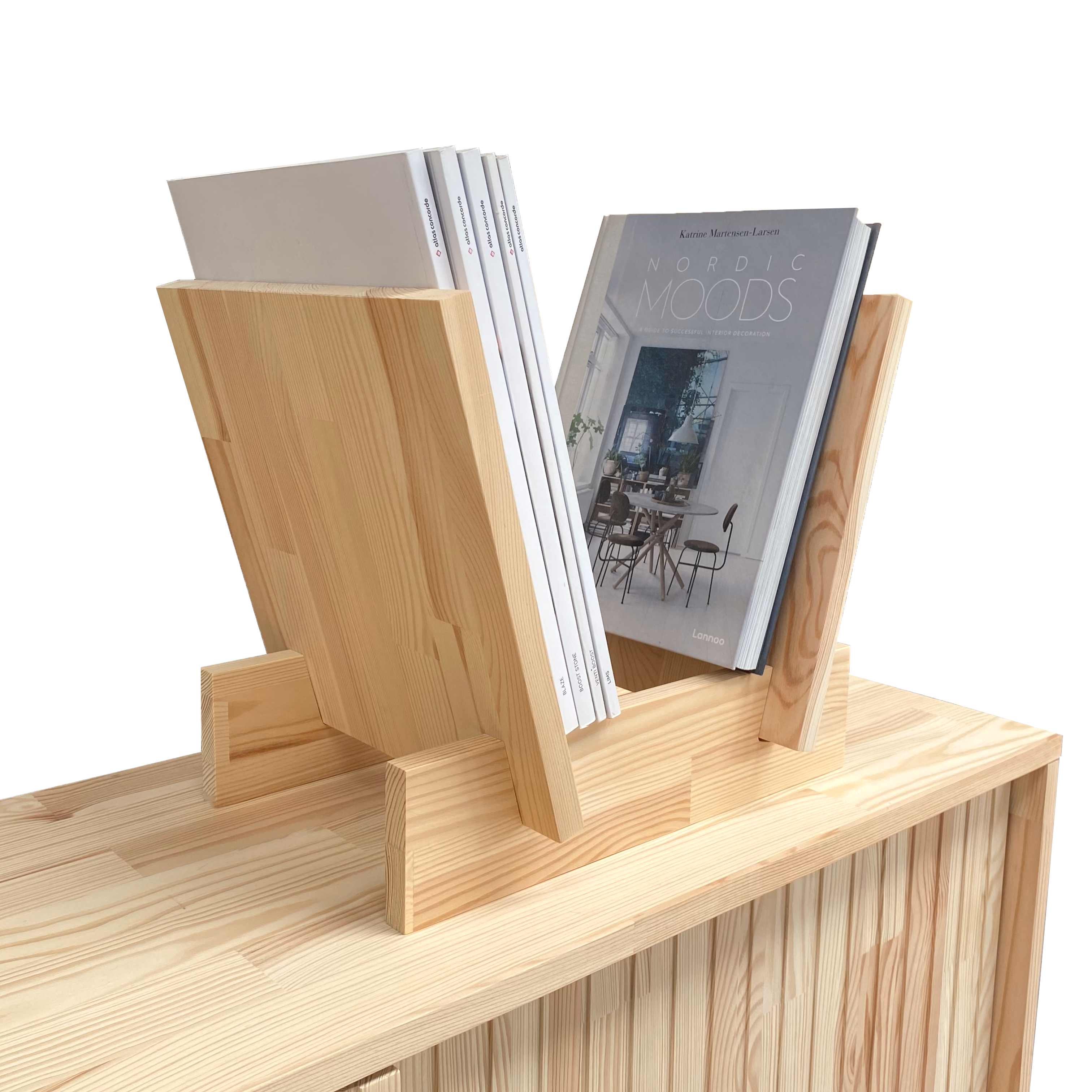 Wooden bookshelf