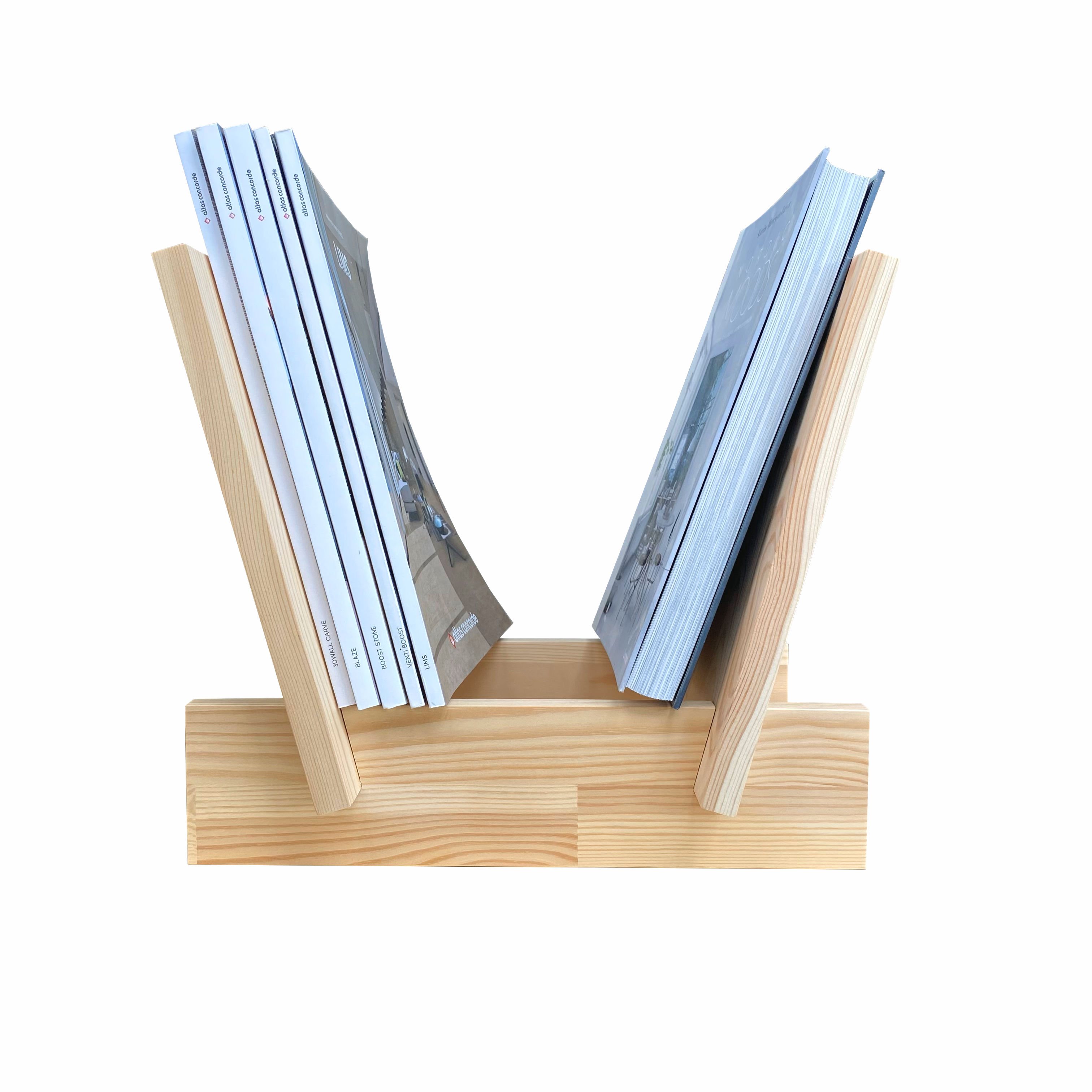 Wooden bookshelf