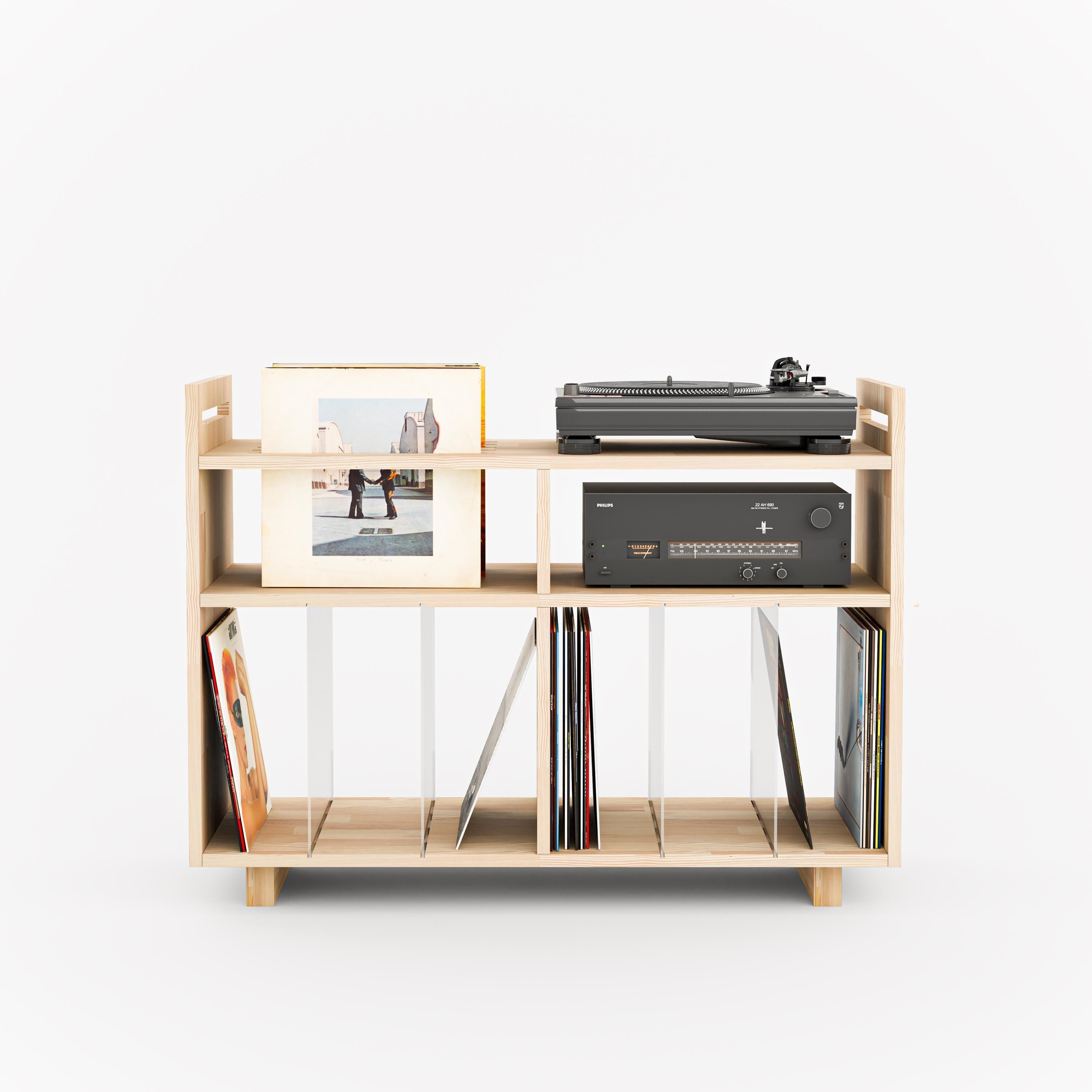 Vinyl Record Display & Turntable Stand