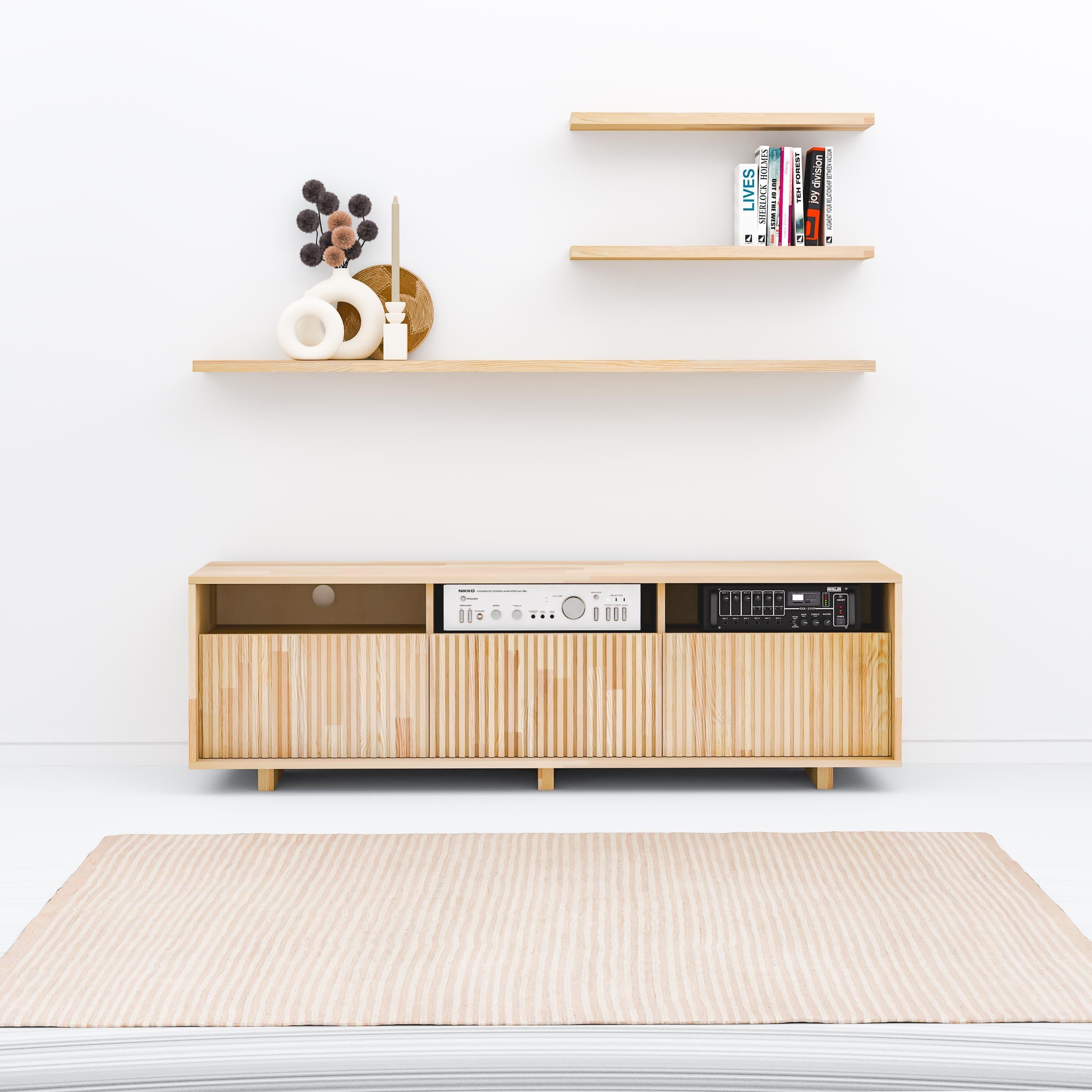 Solid Wood Floating Shelf, Wall Mounted Shelf